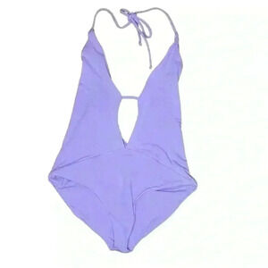Frankies Bikinis Lavender One Piece Size M Women Purple Swimsuit Bathingsuit